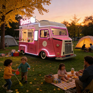 Camión de Comida Eléctrico de Nuevo Diseño, Construcción de Acero Inoxidable, Color/Tamaño Personalizable, Ofrece Comida Callejera Fresca de Alta Calidad - Product Image 1