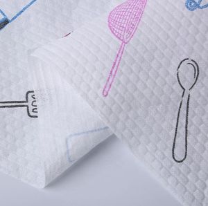 Fábrica OEM Atacado Cozinha Não Tecida Rolls Hexagonal PP Woodpulp Celulose Respirável Fusível Cozinha Papel Toalha Preguiçoso Pano - Product Image 6
