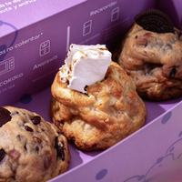 Boîte à pâtisserie personnalisée imprimée avec fenêtre découpée, boîte pliante pour biscuits, emballage en papier pour boulangerie