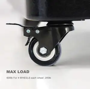 High Load PVC/PU Castor Industrial Cart Wheel For Sofa Industrial Trolley WithSwivel Fixed Brake