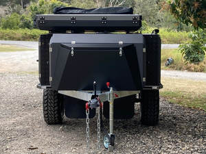 Ustomized-tienda de techo de remolque para autocaravana, minicaravana brillante con espacio de almacenamiento, neumático todoterreno de generación eléctrica - Product Image 2