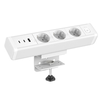 Prises et fiches de la série KDG en porcelaine blanche, nouveaux produits, charge rapide 65W, multiprise de bureau encastrable