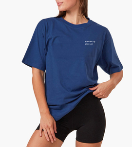 Camisetas de mujer con logotipo personalizado al por mayor, camisetas de cuello redondo de manga corta de algodón puro cómodas sueltas de gran tamaño, camisetas - Product Image 1