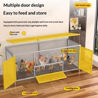 Vente en gros de cages à poulets classiques de luxe en fer massif à motifs, pour usage domestique, élevage, poulaillers, nids, boîtes pour canards, oies, poulets, pigeons