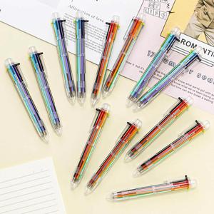 6-Color Retractable Ballpoint Pen for Students - Multi-Functional Writing Tool for <b>Journaling</b> & Note-Taking - Product Image 3