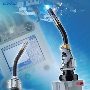 Pistola de Soldadura Robótica Refrigerada por Agua Yaskawa Ymes-500W, Antorcha de Cuello de Cisne para Soldadura de Placas Gruesas - Product Image 1