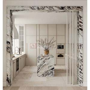 Thanh lịch Nội Thất Tường đá cửa khung dòng CALCUTTA Viola phiến đá cẩm thạch rãnh gạch đá cẩm thạch cho phòng khách - Product Image 1