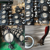 Clapet anti-retour à double plaque de type Wafer DN200, manuel, joint EPDM, nickelé, température normale, garantie 18 mois, eau, huile, gaz