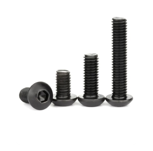 Vis à tête hexagonale en acier inoxydable noir LeGood, filetage M4, longueur 12 mm - Product Image 2