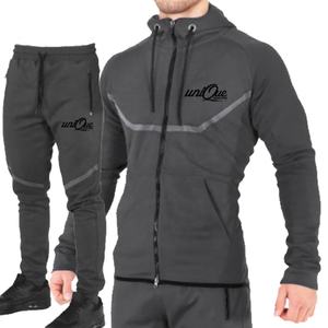 Survêtement d'hiver 2-en-1 personnalisable pour homme, écologique, antibactérien, coupe classique, en tissu polyester/coton, service OEM disponible - Product Image 2