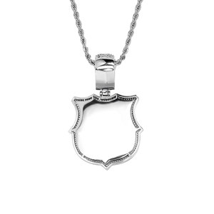 XILIANGFEIZI Collar de Lujo con Colgante de Insignia del Fútbol Club <span class=keywords><strong>Barcelona</strong></span>, Estilo Euroamericano INS Hip Hop, de Cobre y Circonita, Souvenir - Product Image 4