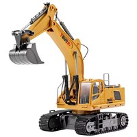 Excavadora de Aleación con Control Remoto, 9 Canales, Camión con Rociador, Juguetes de Excavadora RC 2.4G para Niños, Juguetes de Camiones de Construcción