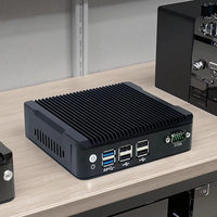 Kleine Mini Pc J3710 Ddr3 Ram Ssd Hd 6 Usb Poorten Windows 10/11 12V Dc Power Mini Computers