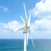 Générateur éolien 12V 24V 48V, générateur éolien 800W à 3 pales avec contrôleur éolien MPPT, kit générateur éolien