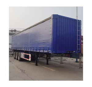 Semirremolques de 3 Ejes con Cortina Lateral para Alimentos, Remolque de Carga Tipo Furgón, Suministro Directo de Fábrica China, Más de 3001 kg de Carga Útil, ¡El Más Vendido! - Product Image 6
