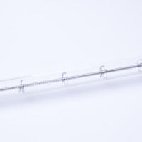 Lampe chauffante infrarouge transparente à quartz halogène de haute qualité 650W pour l'industrie alimentaire et chimique