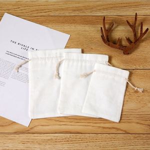 Promotional Recycle Organic Cotton Small Canvas <b>Fabric</b> Gift Drawstring Dust <b>Bag</b> Jewelry Packaging Pouch <b>Bags</b> - Product Image 6