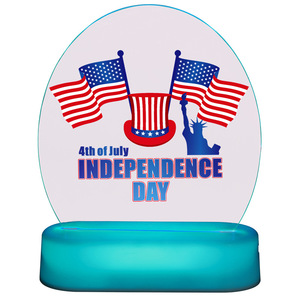 ธงวันประกาศอิสรภาพสหรัฐอเมริกา วันชาติอเมริกา รูปปั้นเทพีเสรีภาพ ไฟส่องสว่าง วันที่ 4 กรกฎาคม ของตกแต่งโต๊ะ ไฟ LED - Product Image 6