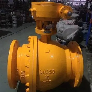 Válvula de bola neumática Q647H DN500 de hierro fundido para agua, operación a temperatura normal - Product Image 2