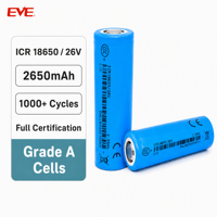 Batería EVE 18650 de 2650 mAh y 3.6 V para Montacargas Eléctricos, Bicicletas Eléctricas y Scooters