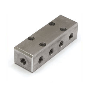 Accoppiatore rapido pneumatico sedile in alluminio con foro di montaggio base del tubo del gas distributore collettore pneumatico in alluminio collettore - Product Image 5