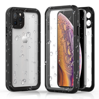 Coque de téléphone certifié personnalisé, housse étanche IP68, en PC + TPU, transparente, pour iphone 11 Pro Max, avec Service UPC gratuit pour Amazon/raspberry