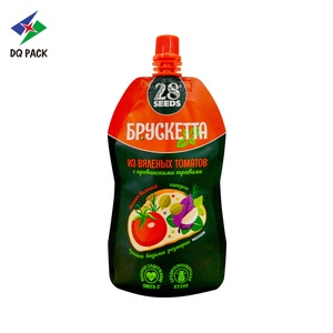 Poche debout de qualité alimentaire d'usine 150ml 250ml Sauce épicée Ketchup emballage liquide buse d'aspiration <span class=keywords><strong>bec</strong></span> de support Doypack - Product Image 2