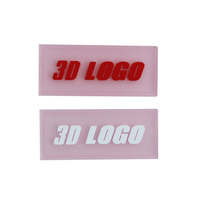 Étiquettes en caoutchouc 3D de marque, personnalisées, en silicone et PVC, pour vêtements, vente en gros d'usine
