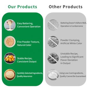 Хрустящее тесто смесь для золотой корочки темпура на пшеничной основе, упакованная в пакет - Product Image 6