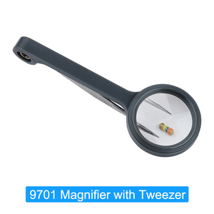 Loupe de réparation intégrée avec pince à épiler et loupe de poche pliable pour la réparation de PCB et de montres - Product Image 4