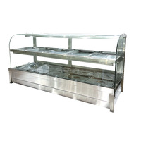 Promotion : Bain-marie électrique professionnel pour restaurant et restauration rapide, avec vitrine chauffante et bac GN