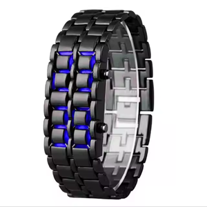 Reloj de Pulsera de Acero Inoxidable para Hombre, Diseño Creativo Único Europeo y Americano, Estilo Lava Led, Moderno, para Parejas, Retro - Product Image 4