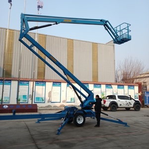 <span class=keywords><strong>Plataforma</strong></span> Elevadora Articulada Remolcable Anticorrosión Montada en <span class=keywords><strong>Remolque</strong></span>, Tipo Cherry Picker, Duradera para Trabajos Aéreos - Product Image 6