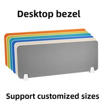Cloison de bureau moderne minimaliste en acier avec écran en maille tissée pour intérieur, fixation par pince