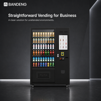 BANDENG 6610Pro 22T Combo, Gabinete Expendedor de Productos con Interfaz HD de 21,5 Pulgadas para Comercio Minorista de Autoservicio