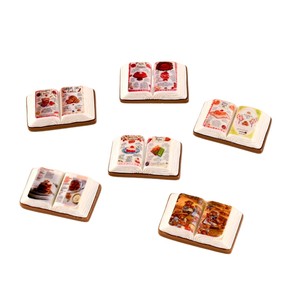 <span class=keywords><strong>Livre</strong></span> de pâtisserie Maison de Boulangerie / Accessoires de <span class=keywords><strong>bijoux</strong></span> <span class=keywords><strong>DIY</strong></span> en résine pour simulation de nourriture à l'échelle miniature, ornements de scène faits à la main en colle crème - Product Image 5