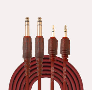 Personalizado 2 en 1 Video Converter Aux <span class=keywords><strong>Cable</strong></span> Audio 2*6,5mm Macho a 3,5mm Macho Dc 6,5mm <span class=keywords><strong>Jack</strong></span> Auricular Audio Video AV <span class=keywords><strong>Cable</strong></span> - Product Image 2