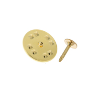 Bissza – Attaches pour épingles papillon, base ronde en métal avec pointes pour badges, broches, accessoires de bricolage