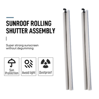 Penutup Tirai Gulung Sunroof Panoramic Depan/Belakang Pengaturan Ketinggian Bahan Logam/Plastik/Kain Cocok untuk Mercedes-Benz W212 ML