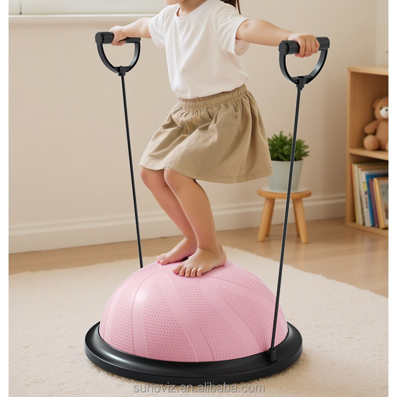 RunWe SR-12 46cm Thickened Children's Yoga Hemisphere Foot-Stepping ABS Sensory Training Multif