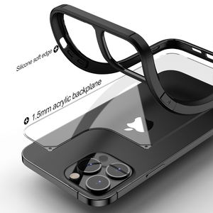 Armatura ibrida paraurti in TPU con custodia rigida per PC trasparente robusta borsa per telefono cellulare per <span class=keywords><strong>iPhone</strong></span> <span class=keywords><strong>13</strong></span> 13mini <span class=keywords><strong>13</strong></span> Pro 2021 - Product Image 5