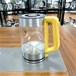 High Borosilicate Glass Cordless Electric Tea <b>Kettle</b> 304 Stainless Steel Base LED Light Auto Shut-Off Boil Dry 360 Household - Product Image 1