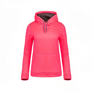 Sudadera con Capucha Unisex de Punto Sólido de Poliéster/Algodón con Cierre de Cremallera, Estilo Deportivo, Corte Ajustado, Transpirable, para Invierno - Product Image 1