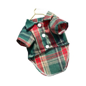 Camisa a cuadros para perros y gatos, ropa de poliéster para razas medianas y grandes - Product Image 5