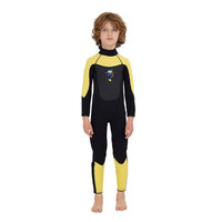 DIVESTAR kustom grosir 3mm Neoprene lengan panjang tetap hangat berselancar berenang Wetsuit pakaian selam untuk anak-anak
