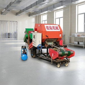 Máquina Envolvedora Automática de Pacas para Forraje y Ensilaje, Grado Alimenticio, Controlada por PLC, 220V/380V, para Bolsas de Bomba - Product Image 1