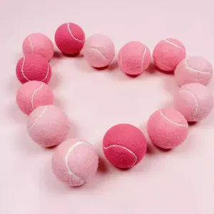 ピンクのパデルボールウール素材パデルテニスボールマッチ用