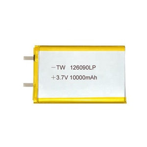 Proveedor de shenzhen 126090 batería de polímero de litio 10Ah 3,7 v 10000mah batería recargable lipo - Product Image 3