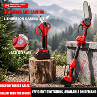 Elektrische snoeischaar & mini-kettingzaagset 21V borstelloze draadloze oplaadbare takkenknipper landbouwonderhoud gereedschapset