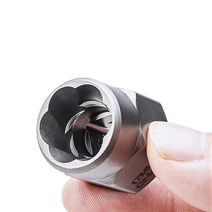 Zhongfei Nut Remover Set 3/8 In Drive Reverse Thread <b>Socket</b> For Rusty Damaged Nuts Home Diy Use - Product Image 3